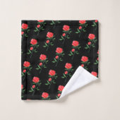 Rose rouge noir (Gant de toilette)