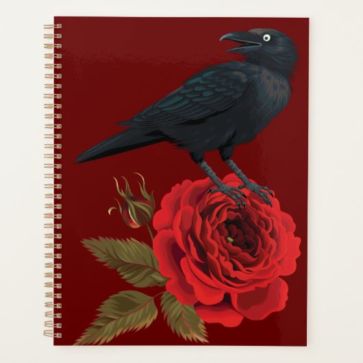 Rose rouge noir corbeau (Devant)