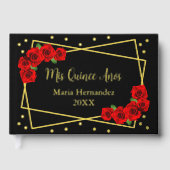 Rose rouge Noir et or Quinceañera (Recto)