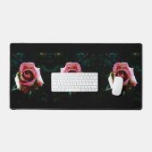 Rose rouge peinte à l'huile (Clavier et souris)