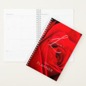 Rose rouge romantique (Devant avec enveloppe)