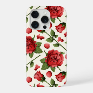 Rose rouge romantique et floraison botanique sur f