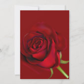 Rose rouge romantique Je t'aime Valentines Carte d (Dos)