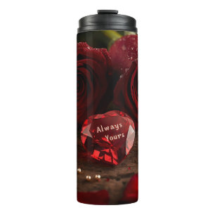 Rose Rouge Romantique Valentine Bouteille d'Eau de