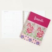 Rose rouge Rose Aquarelle Personnalisable Pink Sha (Devant avec enveloppe)