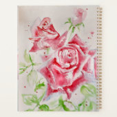 Rose rouge Rose Aquarelle Personnalisable Pink Sha (Dos)