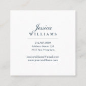 Rose rouge roses Boho Carte de visite floral (Dos)