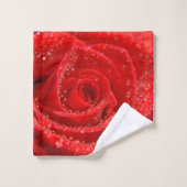 rose rouge rouge (Gant de toilette)