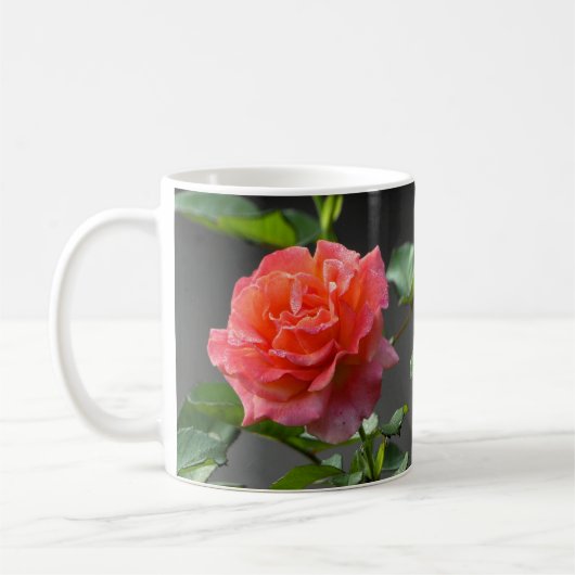 Rose rouge sauvage - mug (Gauche)