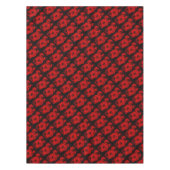 Rose rouge sur nappe noire (Devant)
