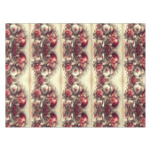 Rose rouge victorienne Casquette et nappe de théiè (Devant (Horizontal))