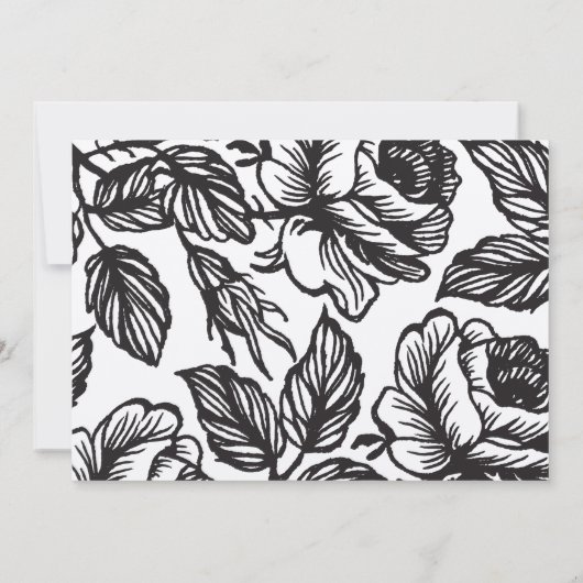 Rose Rustic Chic Floral Wedding Invitations (Dos)