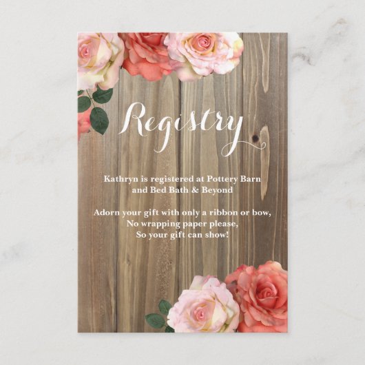 Rose rustique | Cartes d'insertion de Fête des mar (Devant)