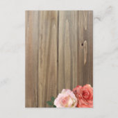 Rose rustique | Cartes d'insertion de Fête des mar (Dos)