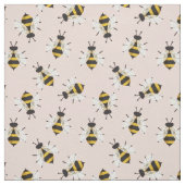 Rose rustique Dusty Illustré tissu d'abeille (Échantillon)