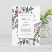 ROSE RUSTIQUE EUCALYPTUS INVITATION DE RENOUVELLEM (Debout devant)