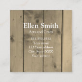 Rose rustique Floral Design Carte de visite (Dos)