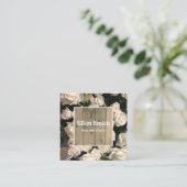 Rose rustique Floral Design Carte de visite (Debout devant)