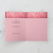 Rose Rustique - Invitation de Mariage (Intérieur)