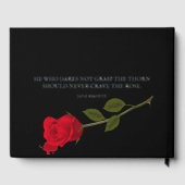 Rose sanglant Élégant Mariage gothique noir (Verso)