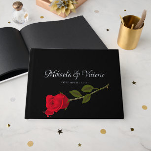 Rose sanglant Élégant Mariage gothique noir