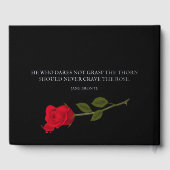 Rose sanglante Élégant Mariage gothique noir (Verso)