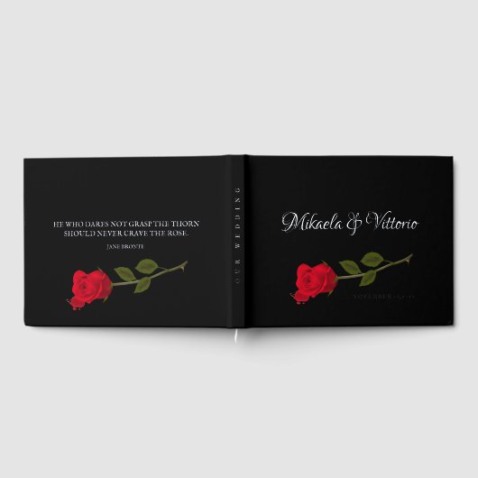 Rose sanglante Élégant Mariage gothique noir (Complet)