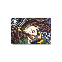 Rose Sara à l'étang Imprimantes en toile Stretched