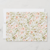 Rose sauvage Premier anniversaire Carte de remerci (Dos)