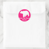 Rose Sauvons les Stickers Ours Polaires (Sac)