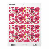 Rose Scent Soap Business Art Étiquette (Feuille entière)