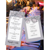 Rose Script élégant mariage invitation