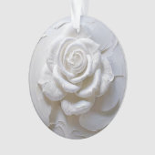 Rose Sculptée - Blanc sur Blanc (devant)