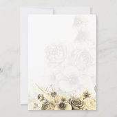 Rose Sépia - Invitation de mariage (Dos)