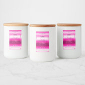 Rose Shimmery Produit Diamants Étiquettes Initiale (Bouteilles)
