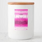 Rose Shimmery Produit Diamants Étiquettes Initiale (Devant)