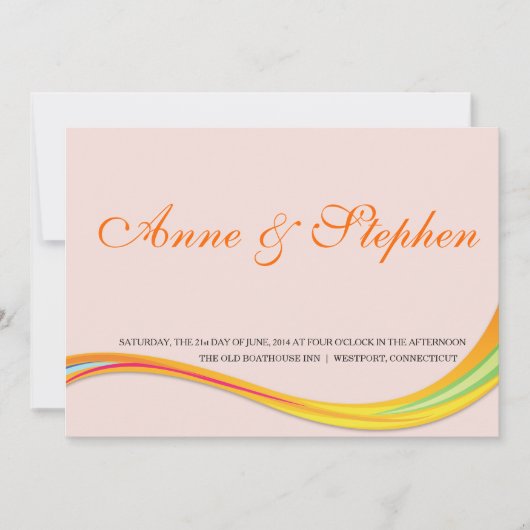 rose simple faire-part de mariage (Devant)