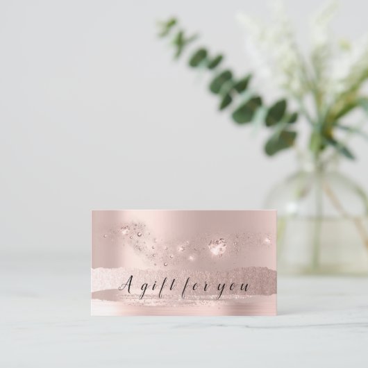 Rose simple Gold Heart Certificat cadeau beauté VI (Debout devant)