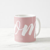 Rose | Simple Typographie Maman EST. Mug (Devant droit)