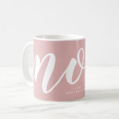 Rose | Simple Typographie Maman EST. Mug (Devant gauche)
