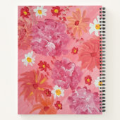 Rose soleil Floral Carnet personnalisé (Dos)
