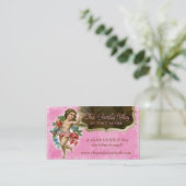 Rose spirituel chrétien de carte de visite d'ange (Debout devant)