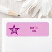 Rose Star 'Your Text' étiquette petit rose pâle (En situation)