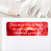 Rose Sticker de don de livre (En situation)