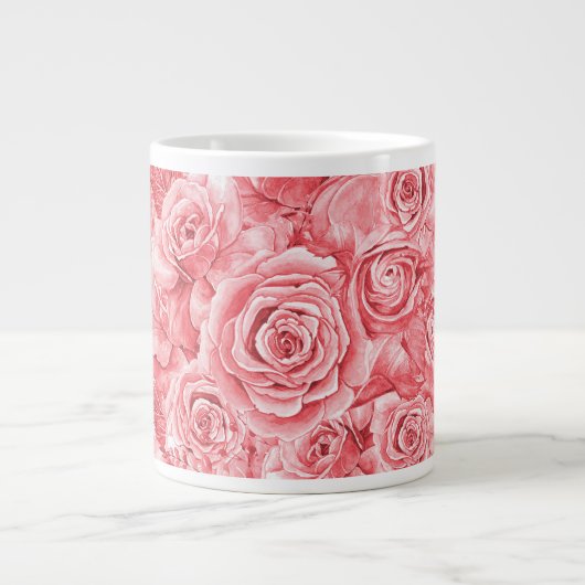 rose stupéfiant Jumbo Mug 20 Oz (Devant)