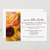 Rose Sunflower Corporate Event Invitation (Devant / Derrière)