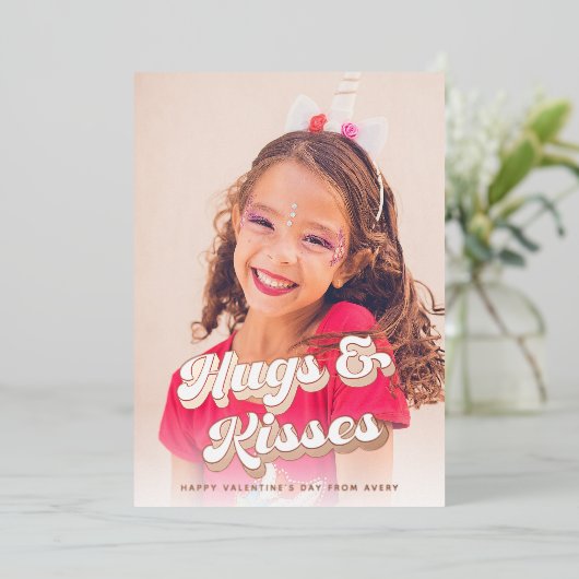 Rose super Gold Valentine's Day Carte photo (Debout devant)