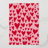 Rose super Gold Valentine's Day Carte photo (Verso)