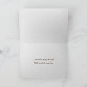 Rose Sur Carte De Sympathie Violon (Intérieur)