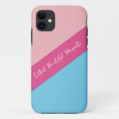 Rose sur Coque iphone arrière - plan bleu (Dos)